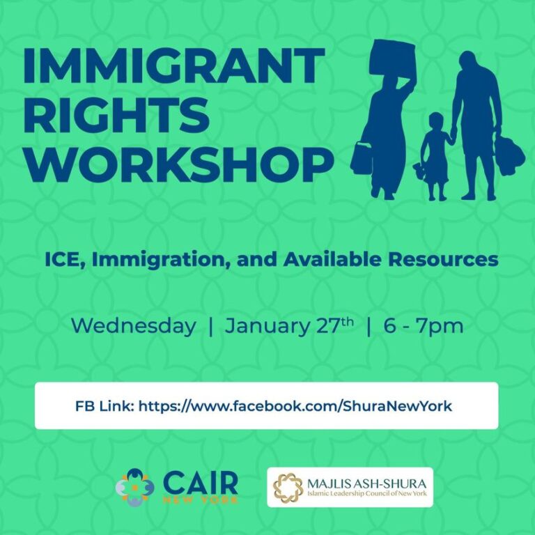 Immigrant Rights Workshop with CAIR-New York
